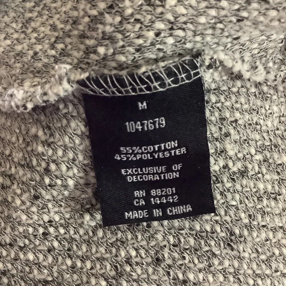 BNCI By Blanc Noir Open Front Asymmetrical Tweed Cardigan